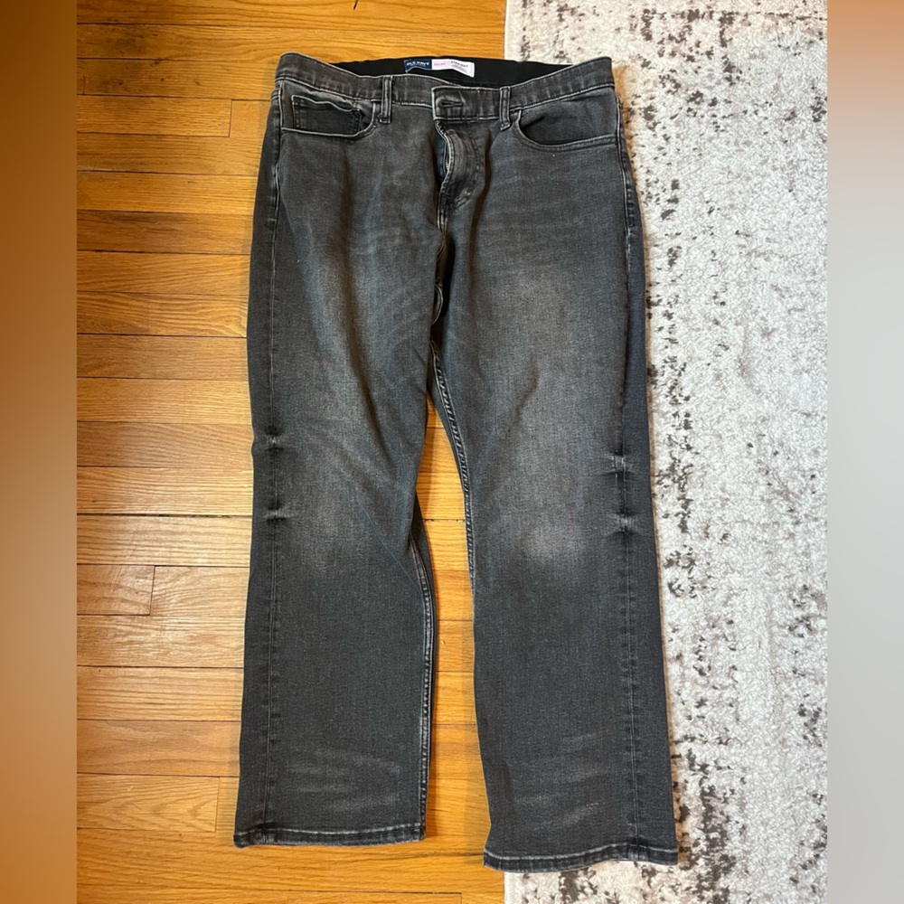 Old Navy Men's Dark Gray Relaxed Jeans